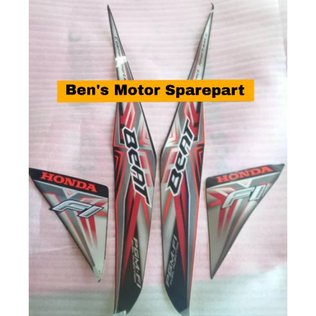 Jual Stripping Body Honda Beat Fi Decal Sticker Body Beat F1 Full Set