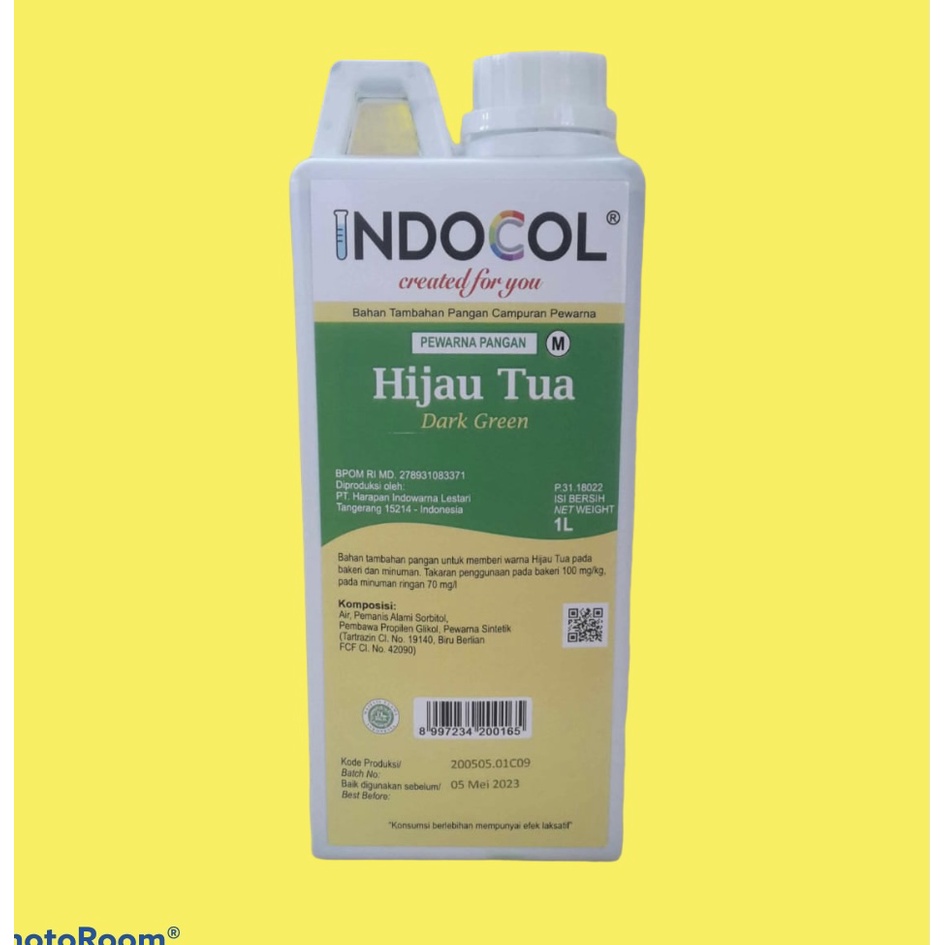 Jual Pewarna Cair Indocol Hijau Tua Liter Shopee Indonesia