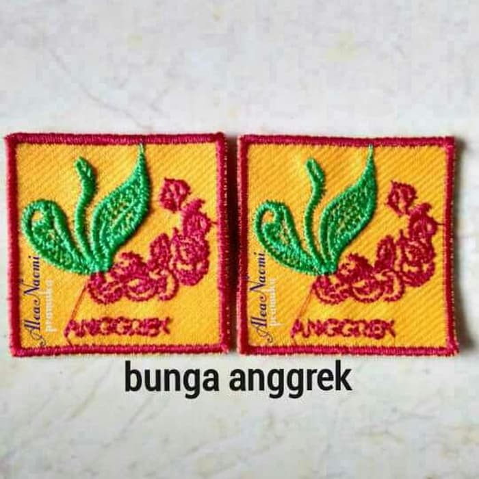 Jual Tanda Regu Pramuka Bordir Anggrek Berkwalitas Shopee Indonesia