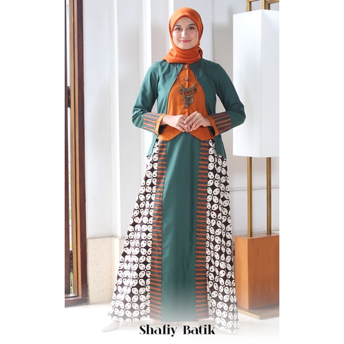 Jual Gamis Gbl Kesara Shafiy Batik Etnik Tenun Lurik Kombinasi Katun