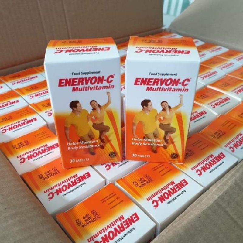 Jual Enervon C Botol 30 Tablet Vitamin C Imun Tubuh Shopee Indonesia