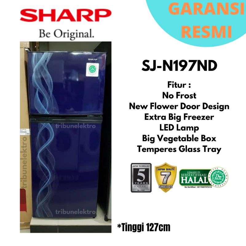 Jual Kulkas Sharp Pintu No Frost Tempered Glass Tray Sj Vb Vp Tegal