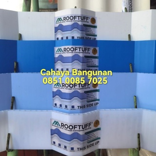 Jual Atap Upvc U Pvc Genteng Kanopi Rooftuff Alderon Rooftop Putih Biru