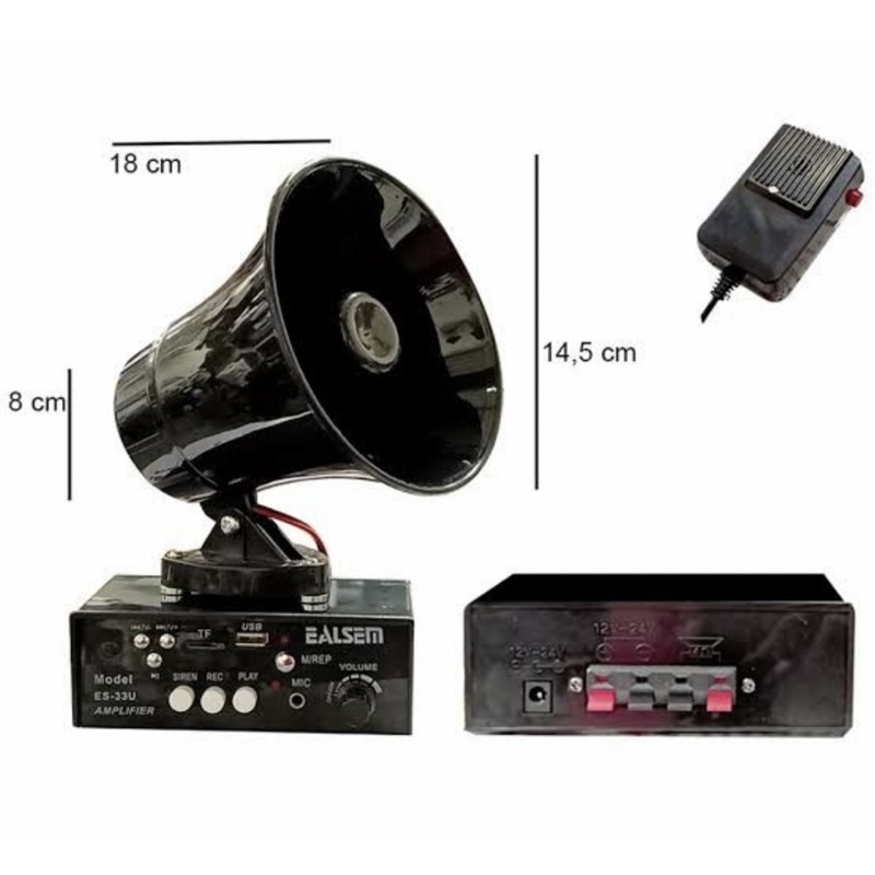 Jual Megaphone Amplifier Set Ealsem Es S Toa Pengeras Suara Bisa