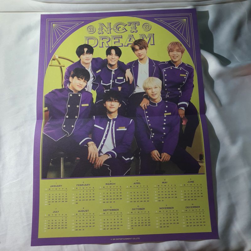 Jual Folded Poster Kalender Nct Dream Nct Wayv Shopee Indonesia