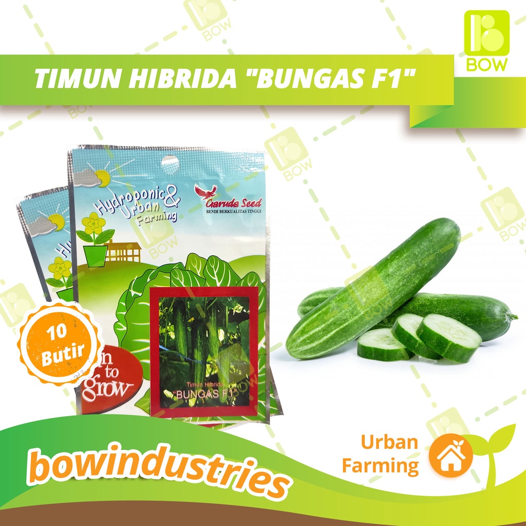 Jual Benih Bibit Tanaman Sayuran Sayur TIMUN HIBRIDA BUNGAS F1 Urban