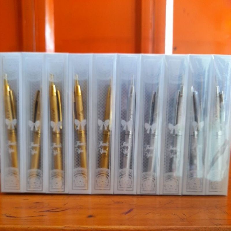 Jual Isi Pulpen Gold Dan Silver Kemasan Mika Souvenirmurah