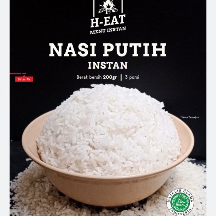 Jual Makanan Instan H EAT Makanan Gunung Nasi Putih Ransum TNI Nasi