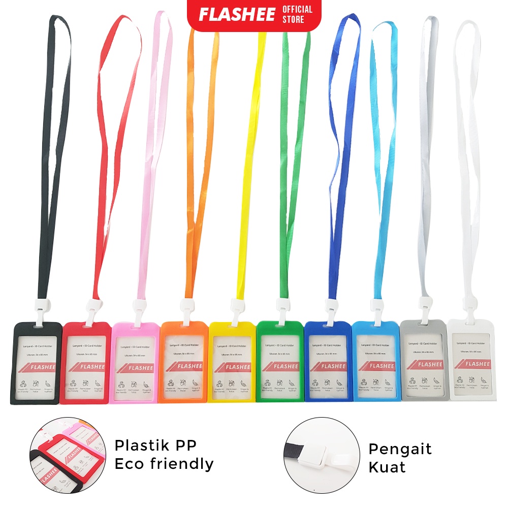 Jual Name Tag Pp Id Card Holder Pp Lanyard Pp Gantungan Kartu Nama