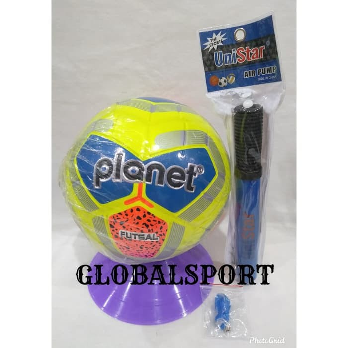 Jual Bola Futsal PLANET Free Pompa Unistar Dan Jaring Pentil Shopee