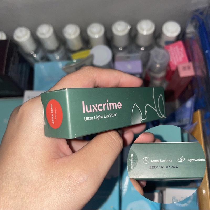 Jual Luxcrime Ultra Light Lip Stain Shade Rose Sand Shopee Indonesia