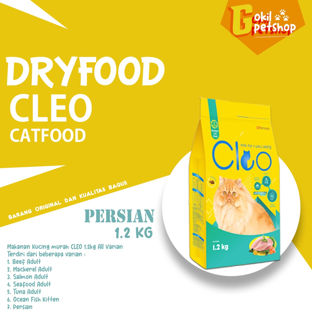 Jual Cleo Freshpack Persian 1 2kg Makanan Kucing EKSPEDISI Indonesia