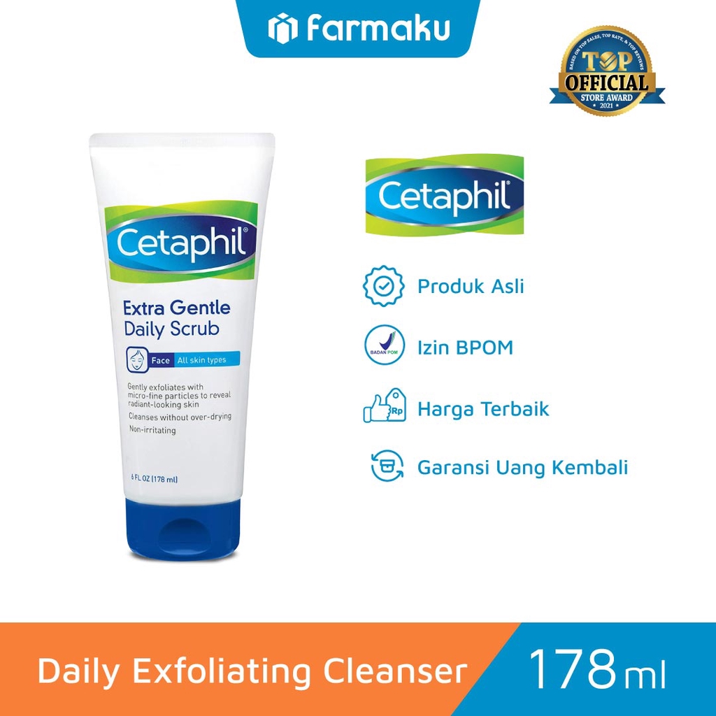 Jual Cetaphil Daily Exfoliating Cleanser 178 Ml Shopee Indonesia