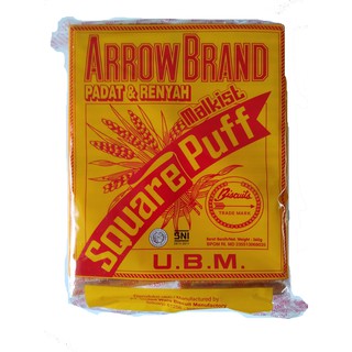 Jual UBM Arrow Brand Square Puff 350 Gr Biskuit Malkist Padat Dan