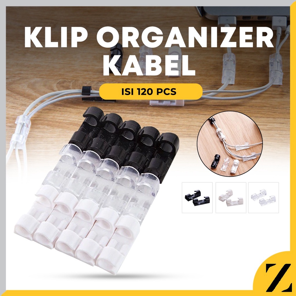 Jual Klip Kabel Penjepit Perapih Klem Clip Wire Hose Clamp Organizer