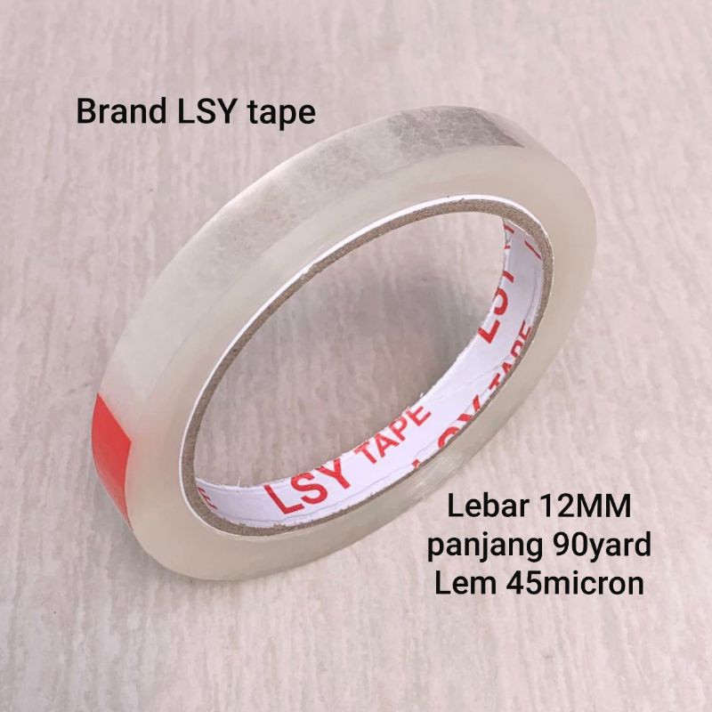 Jual Isolasi Bening Lakban Bening 12MM X 90 Yard Full Shopee Indonesia