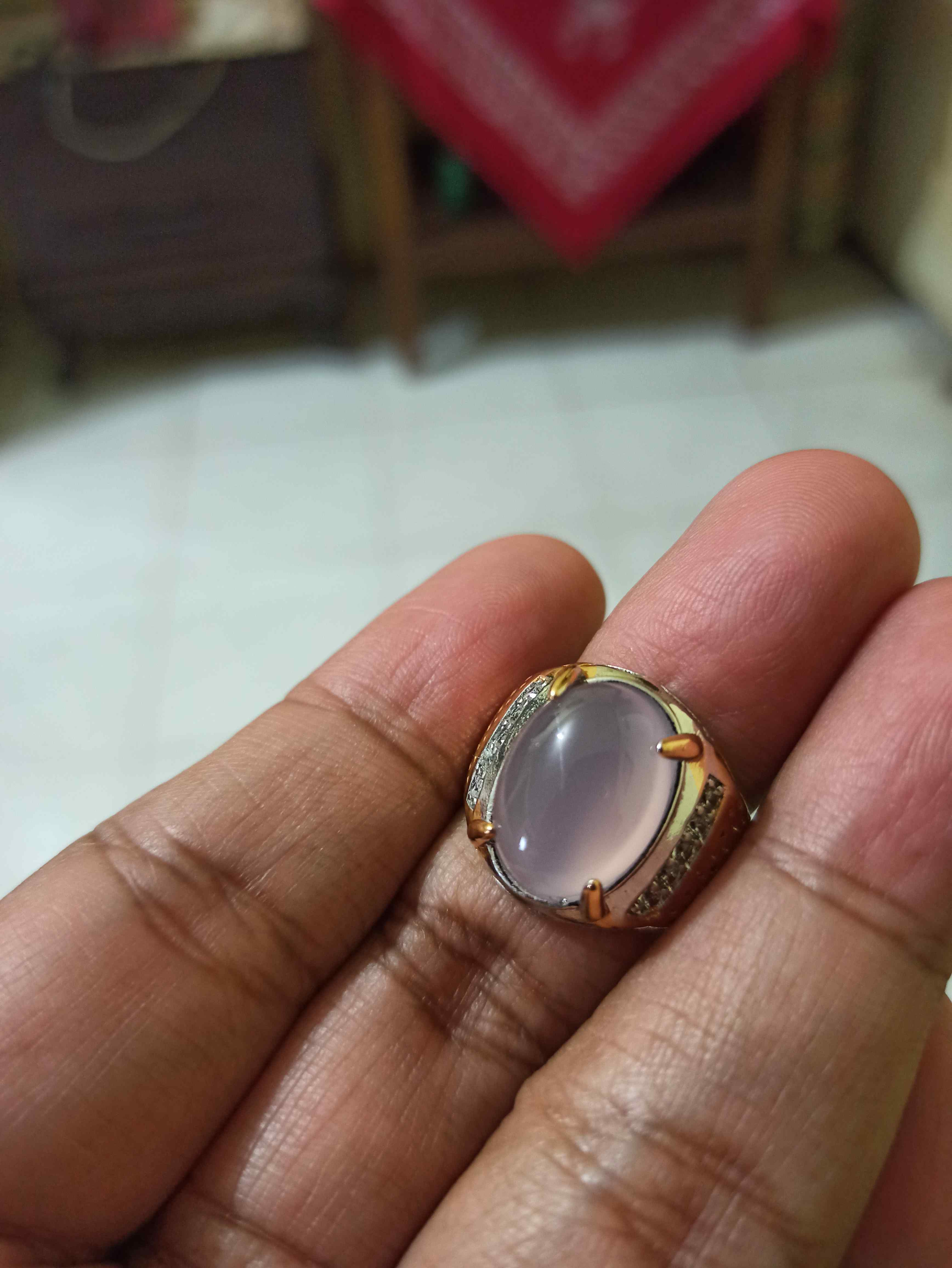 CINCIN BATU AKIK LAVENDER BATU RAJA HQ N Shopee Indonesia