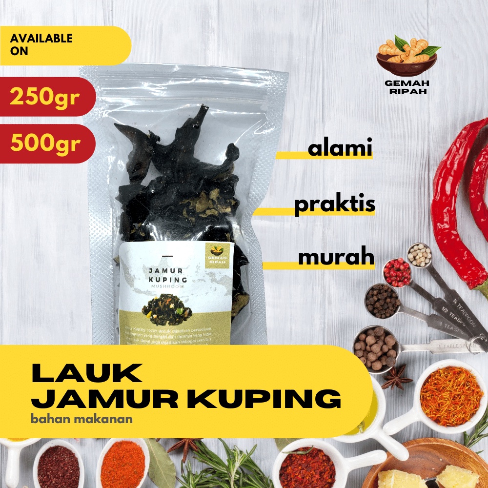 Jual Lauk Jamur Kuping Kering Gram Gram Kgjamur Kuping Kering