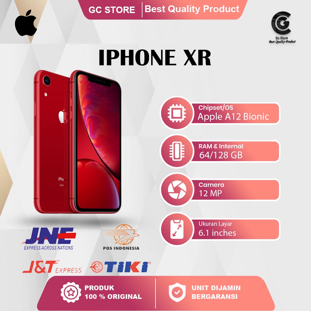 Jual Iphone XR 128 GB Second Original Fullset Hp Bekas Bergaransi