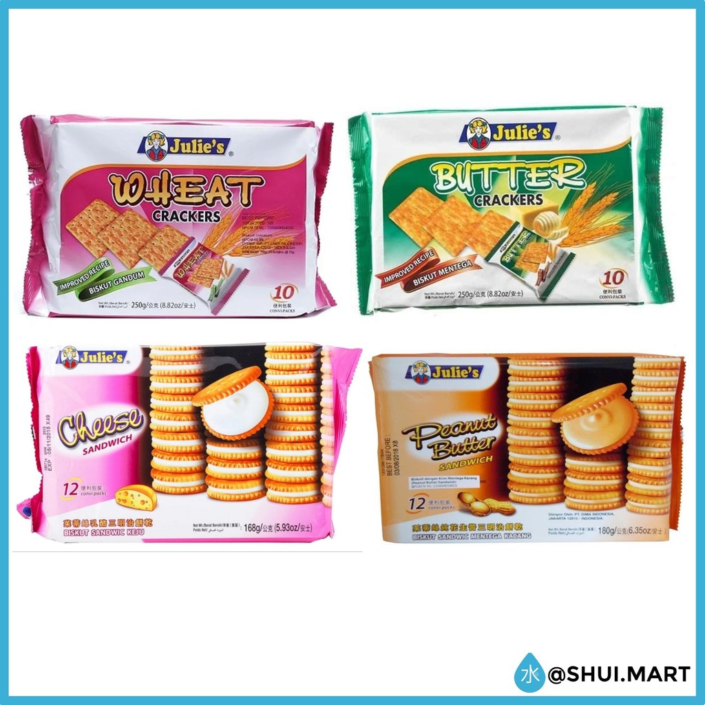 Jual JULIES JULIE S BISKUIT BISCUIT CRACKERS KRAKERS BUTTER MENTEGA