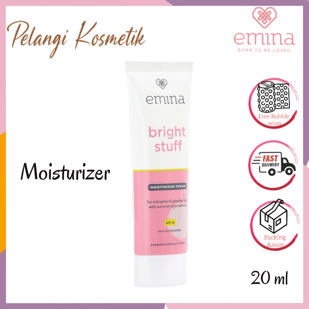 Jual Emina Bright Stuff Moisturizing Cream 20 Ml Shopee Indonesia