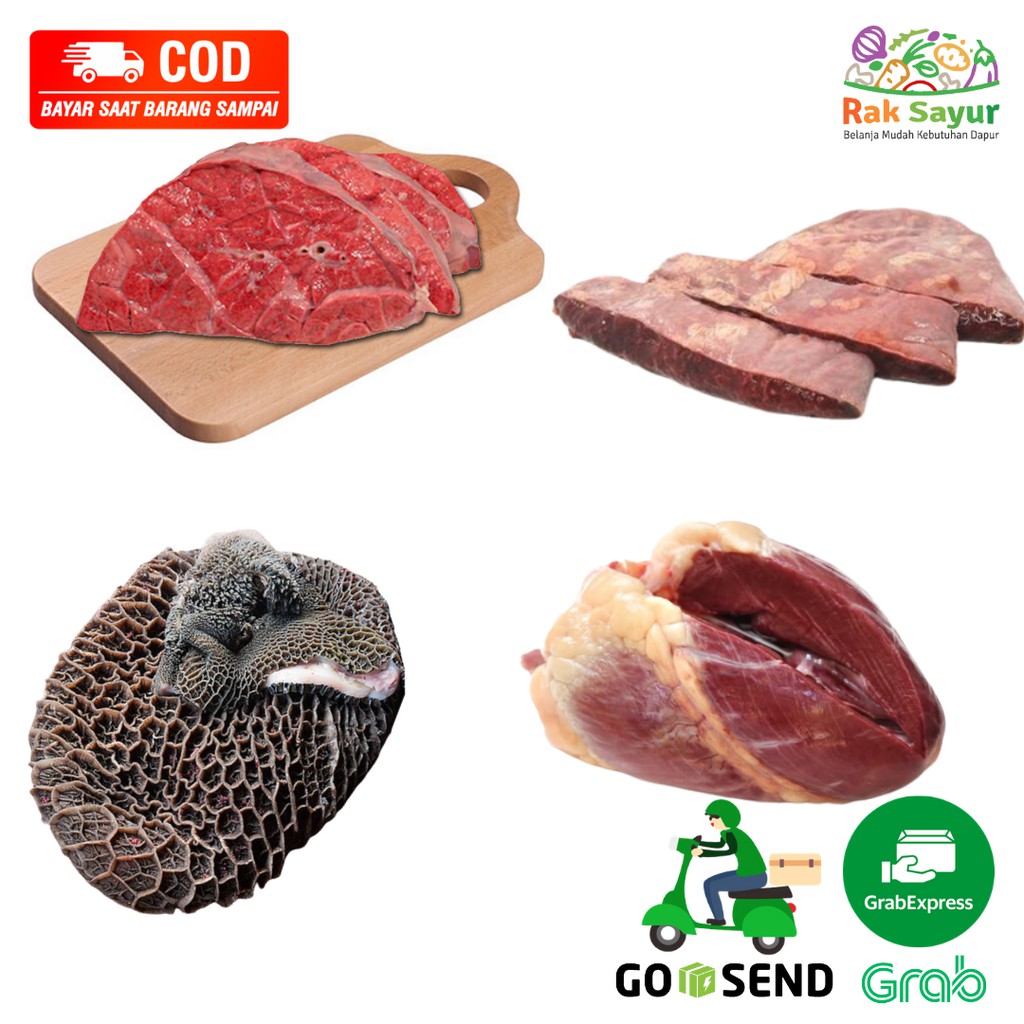 Jual Limpa Sapi Jantung Liver Paru Handuk Babat Sapi Gr Ikan Segar