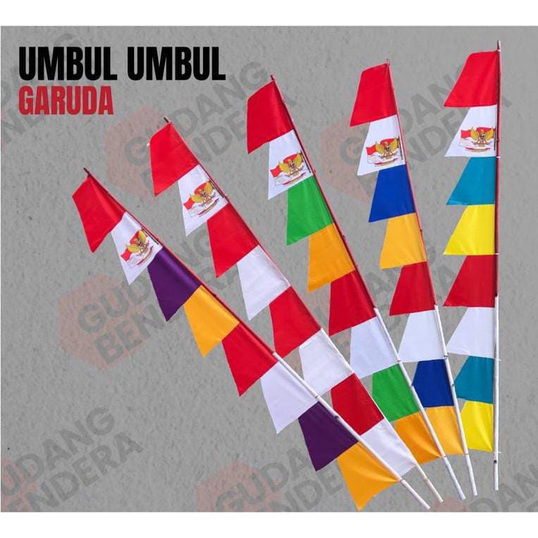 Jual Bendera Umbul Umbul Warna Warni Mata Daun Shopee Indonesia