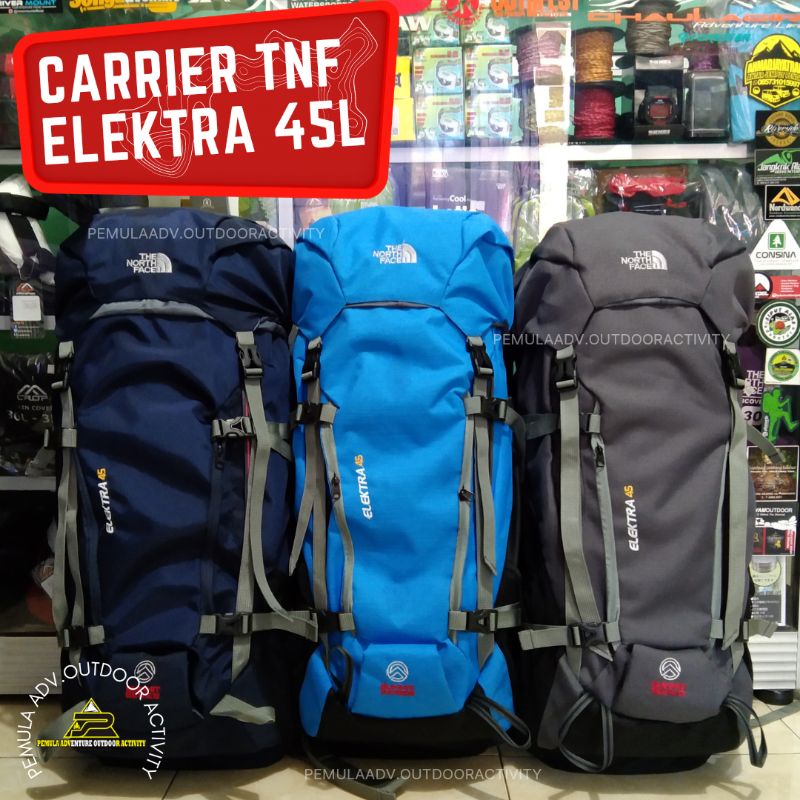 Jual Carrier TNF Lokal Elektra 45 Up 50L Tas Gunung Carrier Tnf Lokal