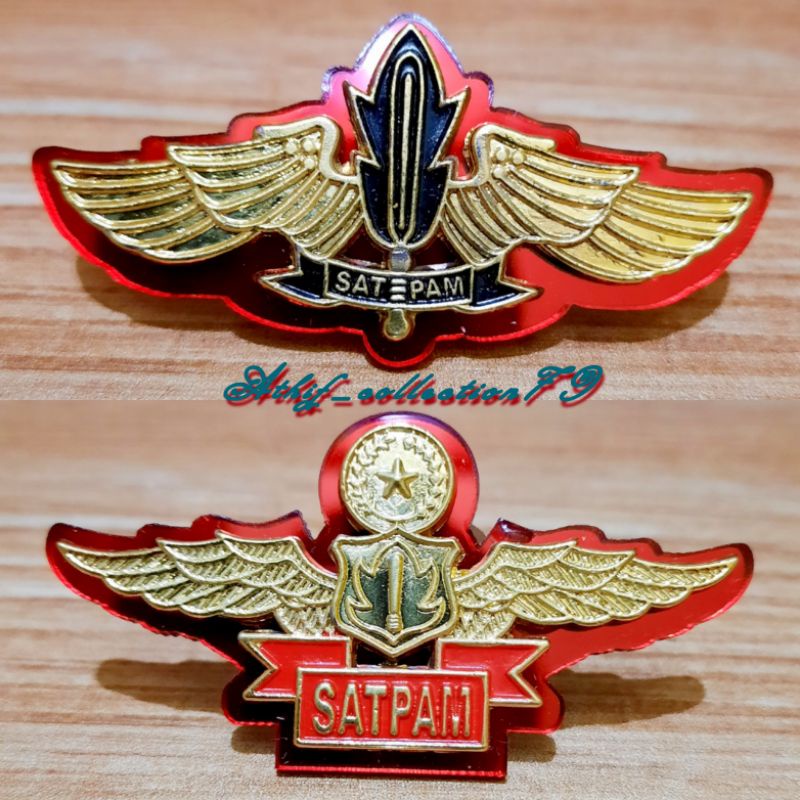 Jual Wings Satpam Security Wing Satpam Akrilik Magnet Lencana Satpam