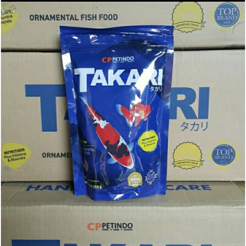 Jual Pakan Ikan Hias Koi Koki Pelet Ikan Hias Takari 250 Gr Shopee