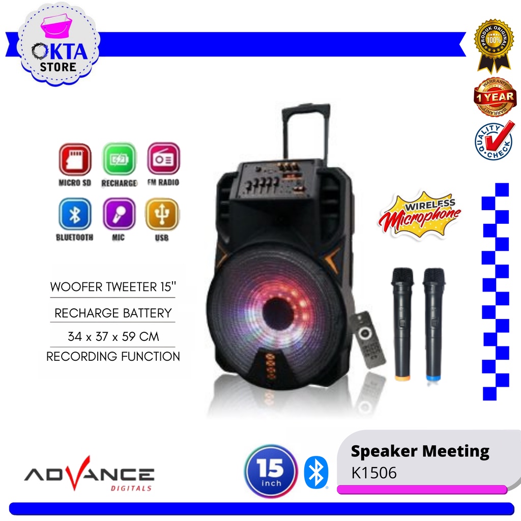 Jual Advance Speaker Meeting Bluetooth K Indonesia Shopee Indonesia