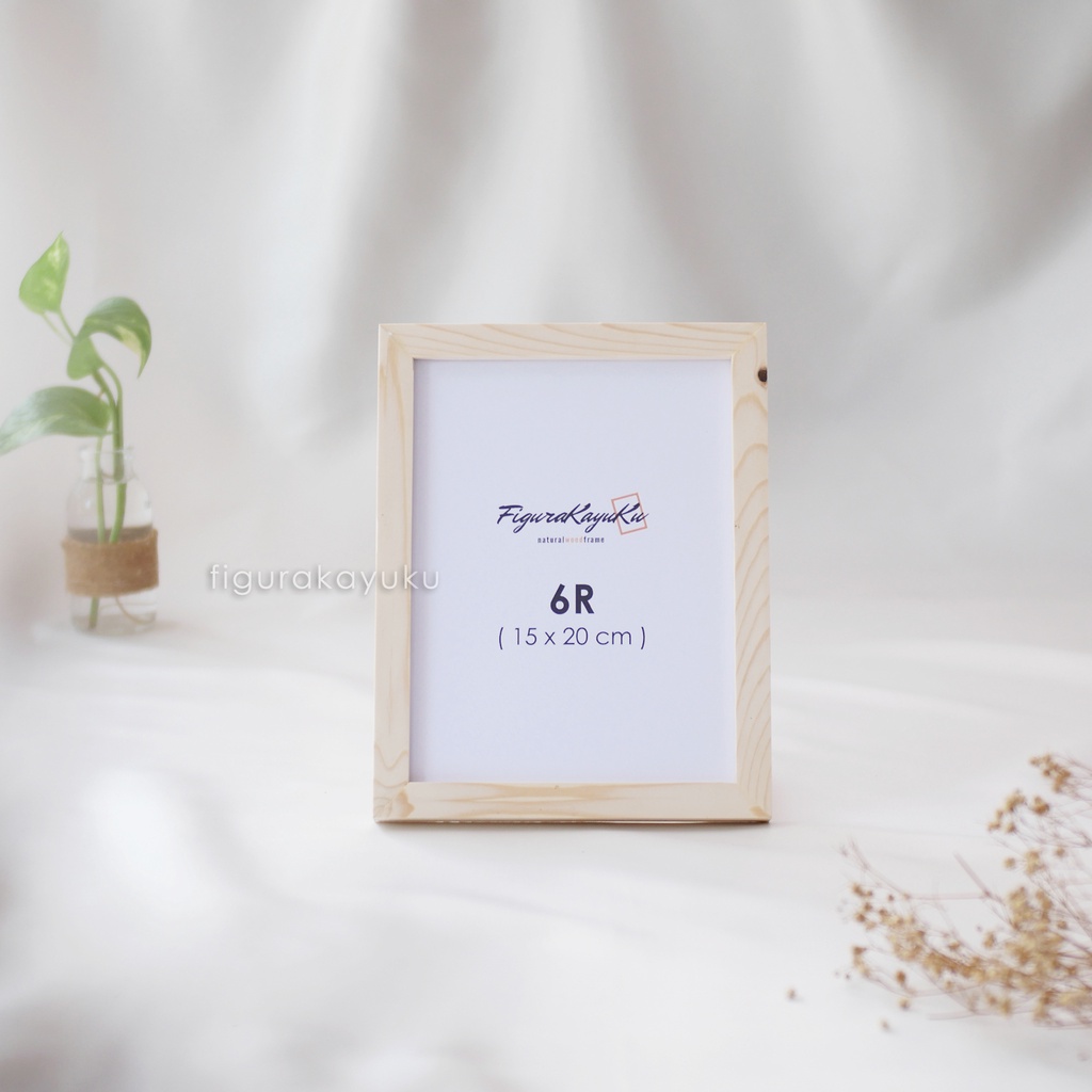 Jual Pigura Kayu 6R 15 X 20 Cm Figura Foto Frame Kayu Jati Belanda