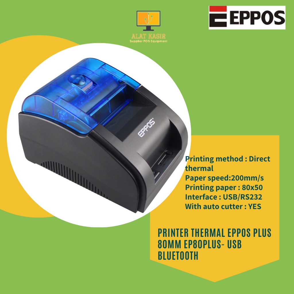 Jual Printer Thermal EPPOS PLUS 80mm EP80PLUS USB BLUETOOTH Shopee