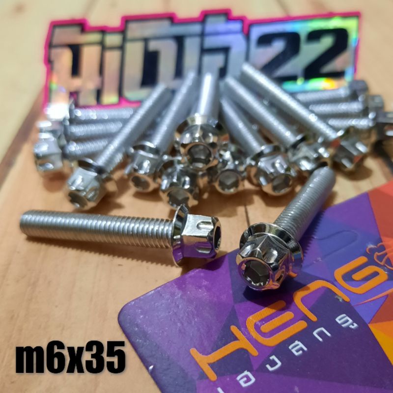 Jual Baut 10 Probolt 6x35 Stainless Model GS1 Gear 2 Kunci By Heng