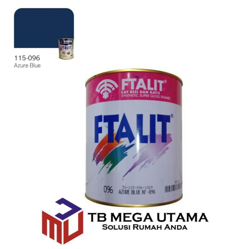 Jual Cat Ftalit 096 Azure Blue 1 Kg Kansai Paint Cat Kayu Dan Besi