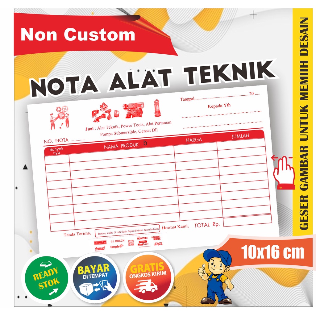 Jual Nota Toko Alat Teknik Rangkap Ply Shopee Indonesia