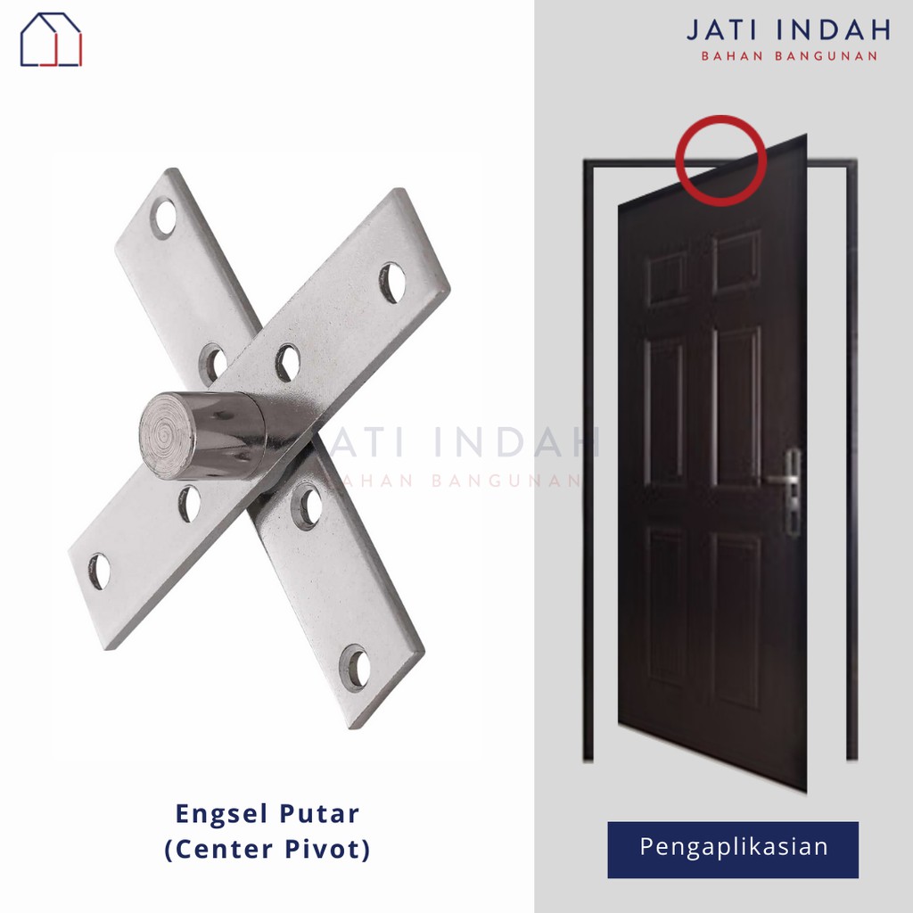 Jual Engsel Putar 4 Pintu Jendela Stainless Center Pivot Shopee