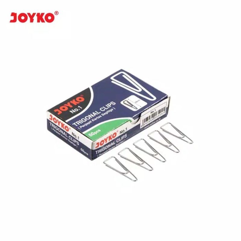 Jual Paper Clip Klip Trigonal Penjepit Kertas Joyko No Shopee