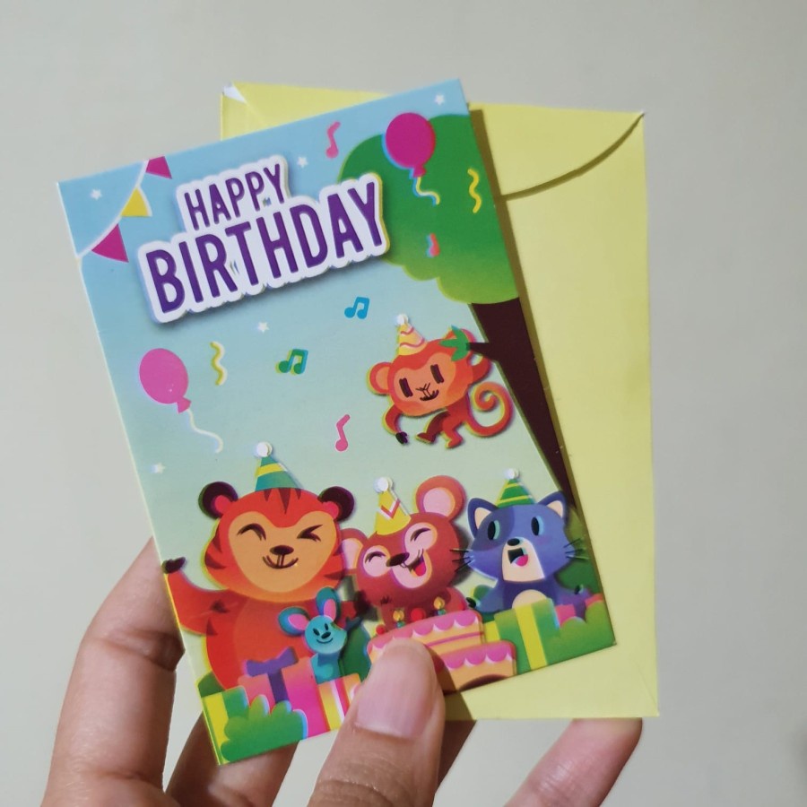 Jual Kartu Ucapan Ulang Tahun Happy Birthday Ada Amplop HB174