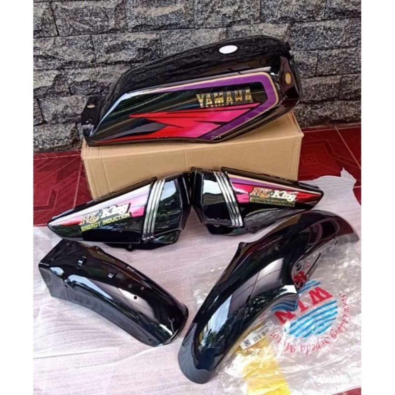 Jual TANGKI FULL SET BODI YAMAHA RX KING TAHUN 1995 WARNA HITAM TINGGAL