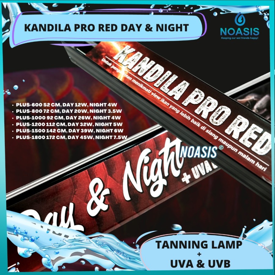 Jual LAMPU LED KANDILA PRO RED DAY AND NIGHT UV A UV B VIEW PLUS