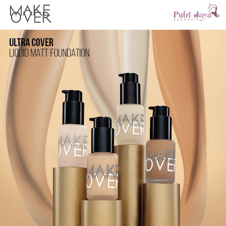 Jual Makeover Ultra Cover Liquid Matt Foundation Shopee Indonesia