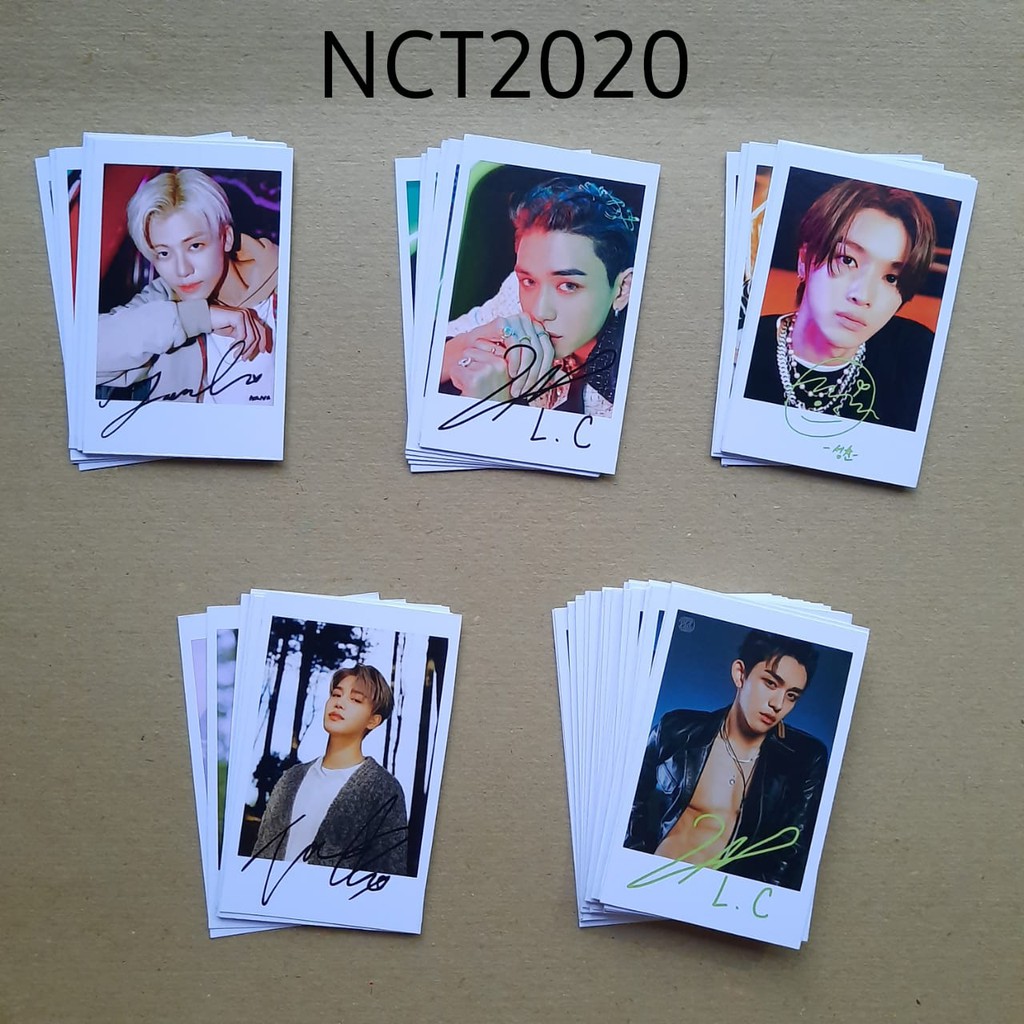 Jual Paket Isi Foto Polaroid Nct Dengan Tanda Tangan Polaroid