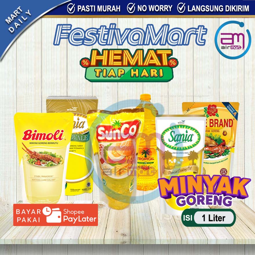 Jual Minyak Goreng FILMA Kunci Mas Bimoli Sunco Sania Mitra Masku 1L