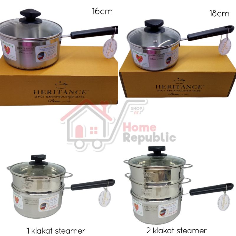 Jual Panci Bima Heritance Saucepan Milk Pan Mpasi Bayi Panci Steamer