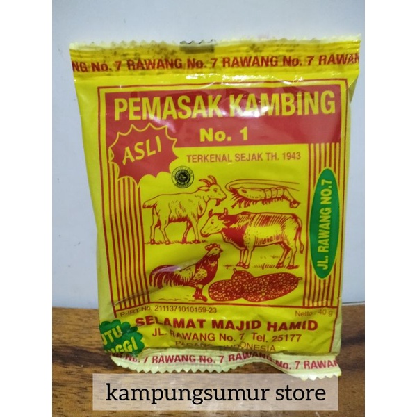 Jual Bumbu Masak Pemasak Kambing No Ramuan Gulai Selamat Majid Hamid