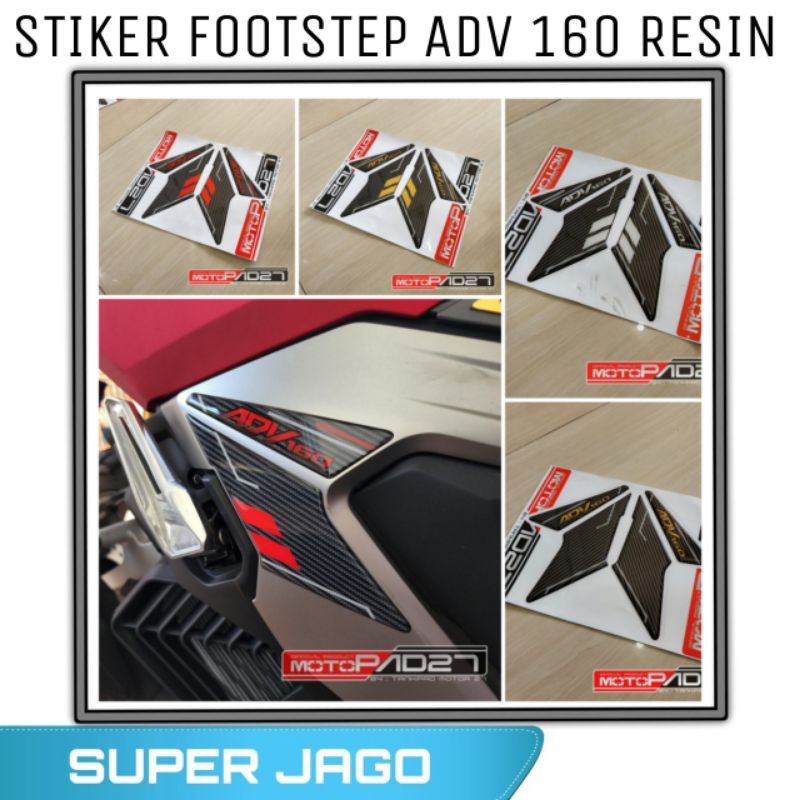 Jual Stiker Sticker ADV 160 2022 Stiker Cover Footstep Pijakan Kaki