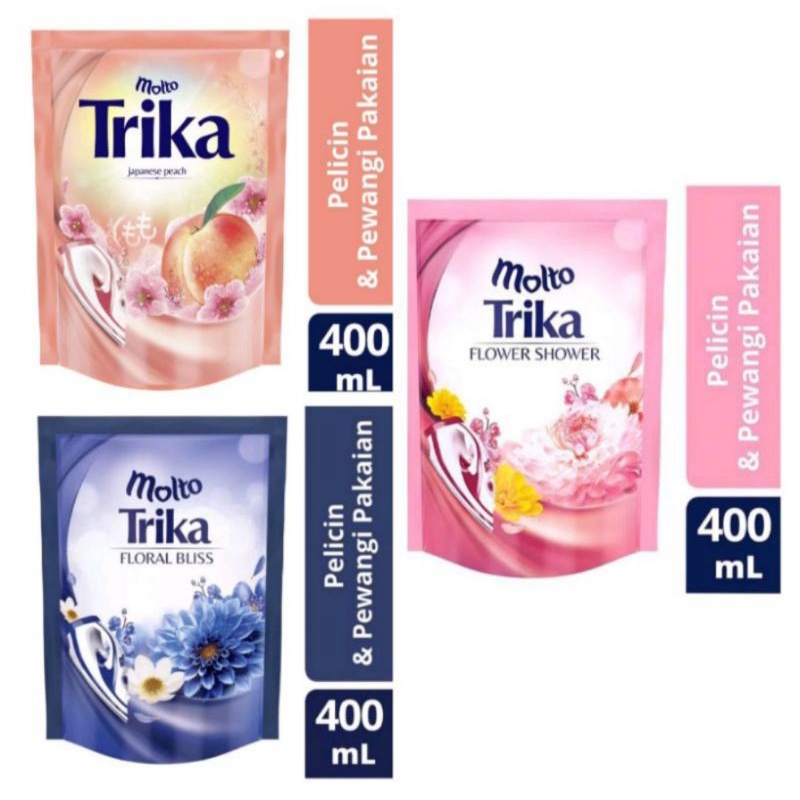 Jual MOLTO TRIKA FLOWERS SHOWER 400 ML Shopee Indonesia