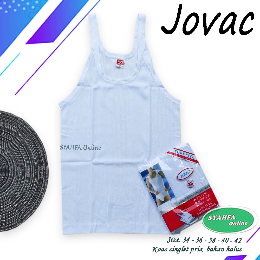 Jual Singlet Pria Murah Singlet JOVAC BW01 Kaos Kutang Kaos