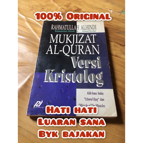 Jual Langka Mukjizat Al Quran Versi Kristolog Al Quran Izhar Al Haq